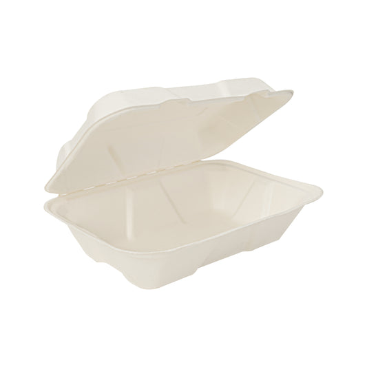 900ml clamshell food box with lid for takeaway meals