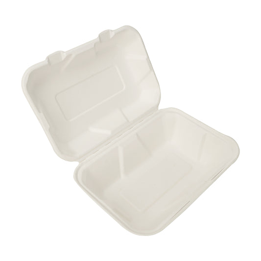 900ml clamshell food box with lid for takeaway meals