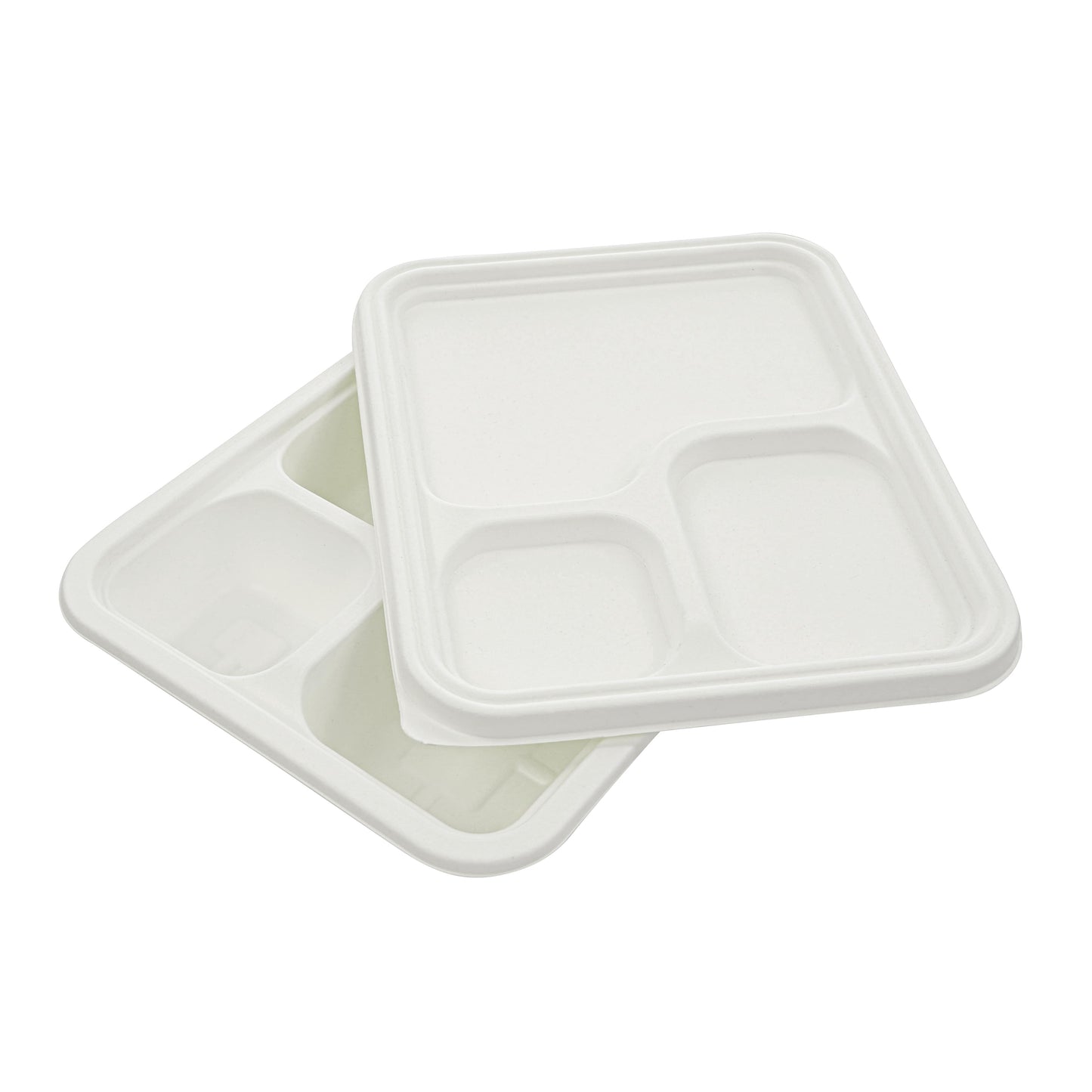 3 Compartment Meal Tray with Lid