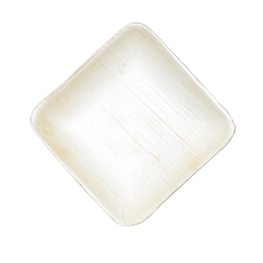Areca 4 Inch Square Plate | Eco-Friendly Disposable Snack Plate