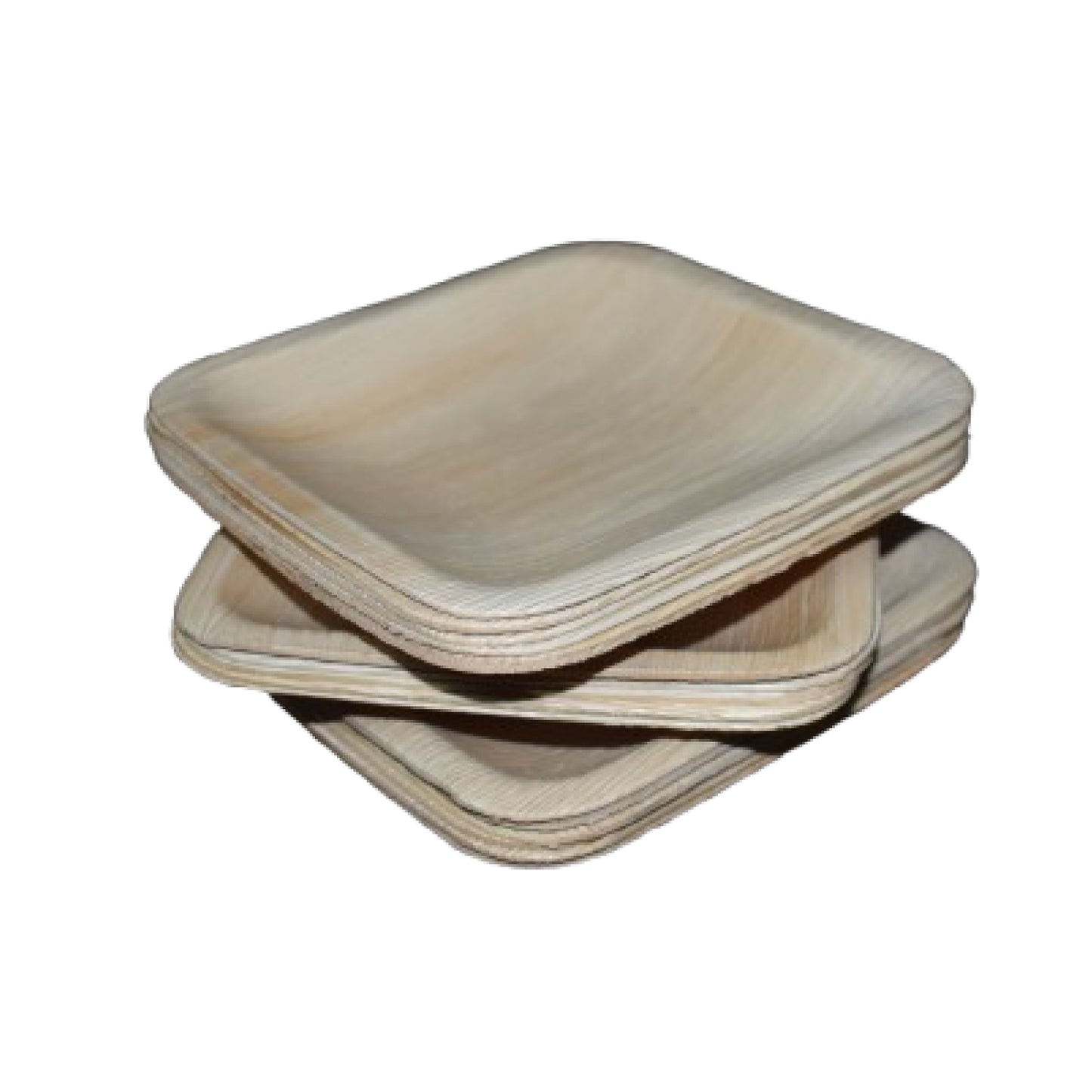 Areca 6 inch square biodegradable disposable plate for snacks and desserts