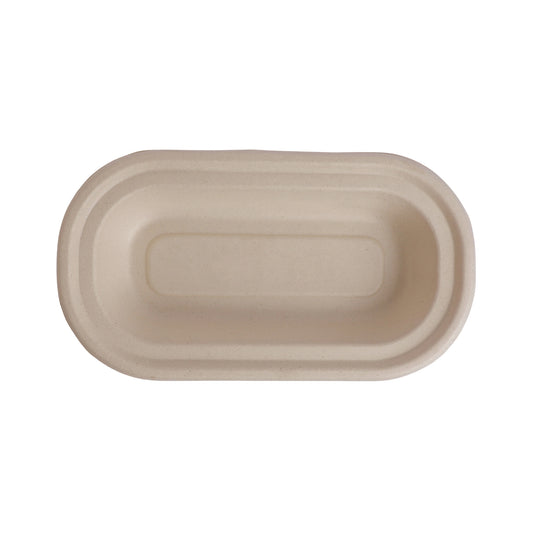 Ecoware 500 ml oval eco-friendly disposable bowl