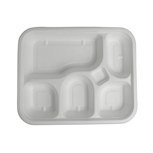 5 compartment Tray with lid