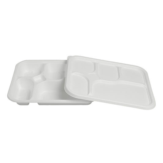 5 compartment Tray with lid