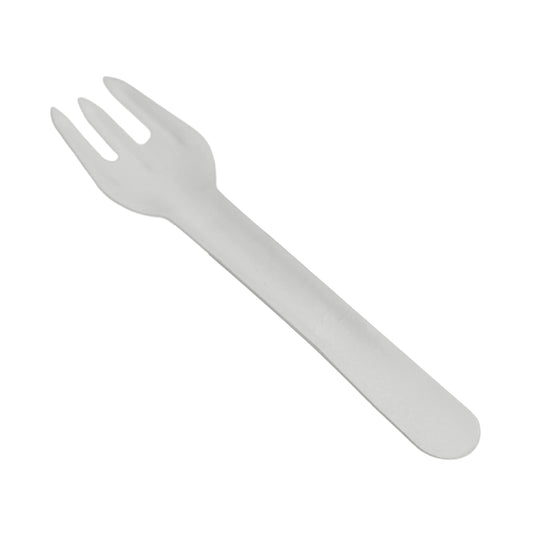 Eco-friendly paper disposable fork for parties, catering, and takeaway