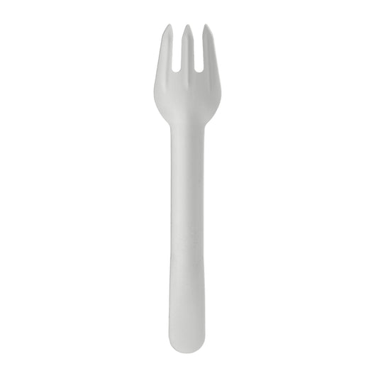 Eco-friendly paper disposable fork for parties, catering, and takeaway