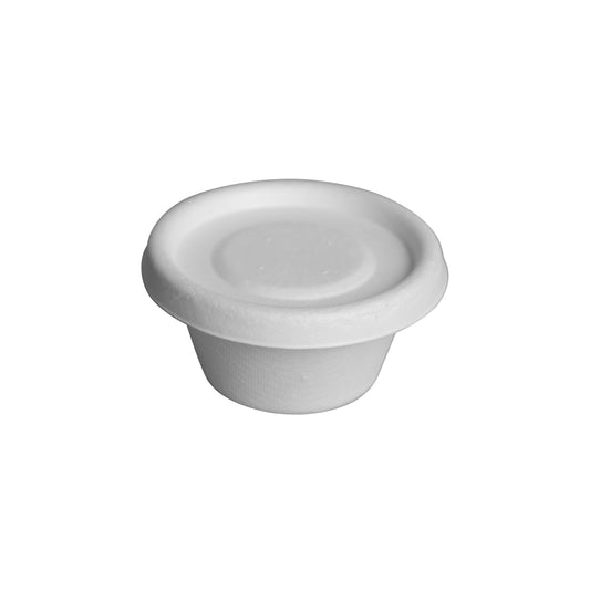 Ecoware 60 ml sauce bowl with lid eco-friendly