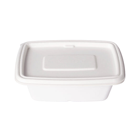 Rectangular Container 650 ml with Lid (White)