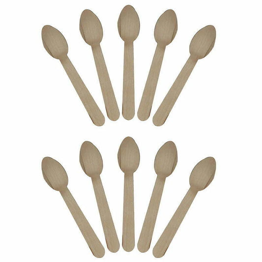 Eco-friendly wooden disposable spoon for parties and catering