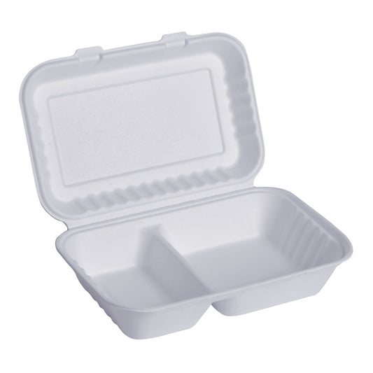 10X6 2 Compartment Clamshell Box
