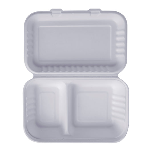 10X6 2 Compartment Clamshell Box