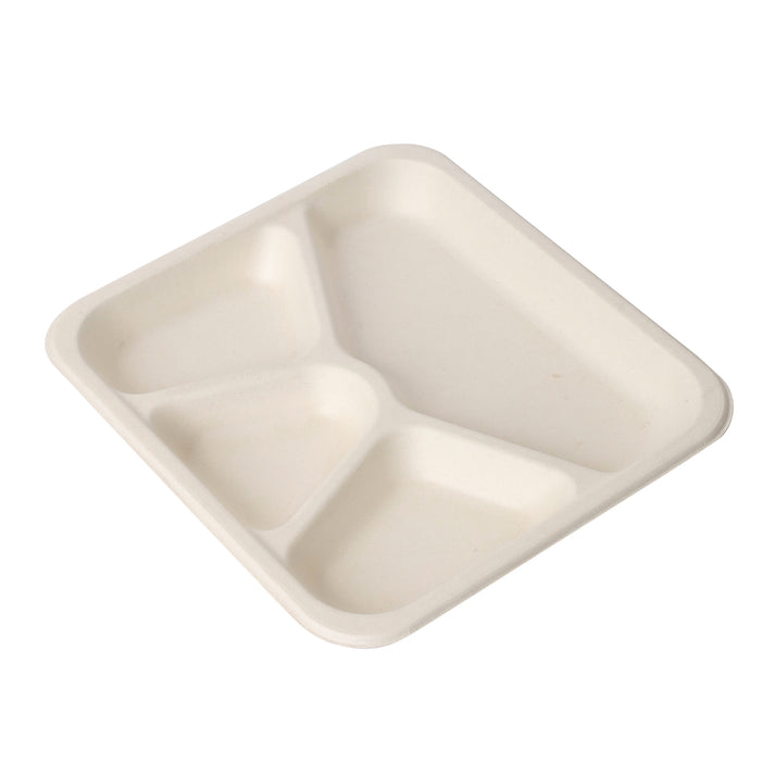 Eco-Friendly 4 Compartment Tray – Ditch the Disposables – Ecoware