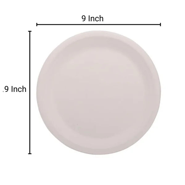 9 Inche Plate Example Eco-Friendly 9 Inch Round Plate Compostable Bagasse Tableware – Ecoware