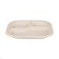 Square Plate 3 Compartment