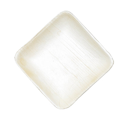 Areca 4 inch Square Ribless plate