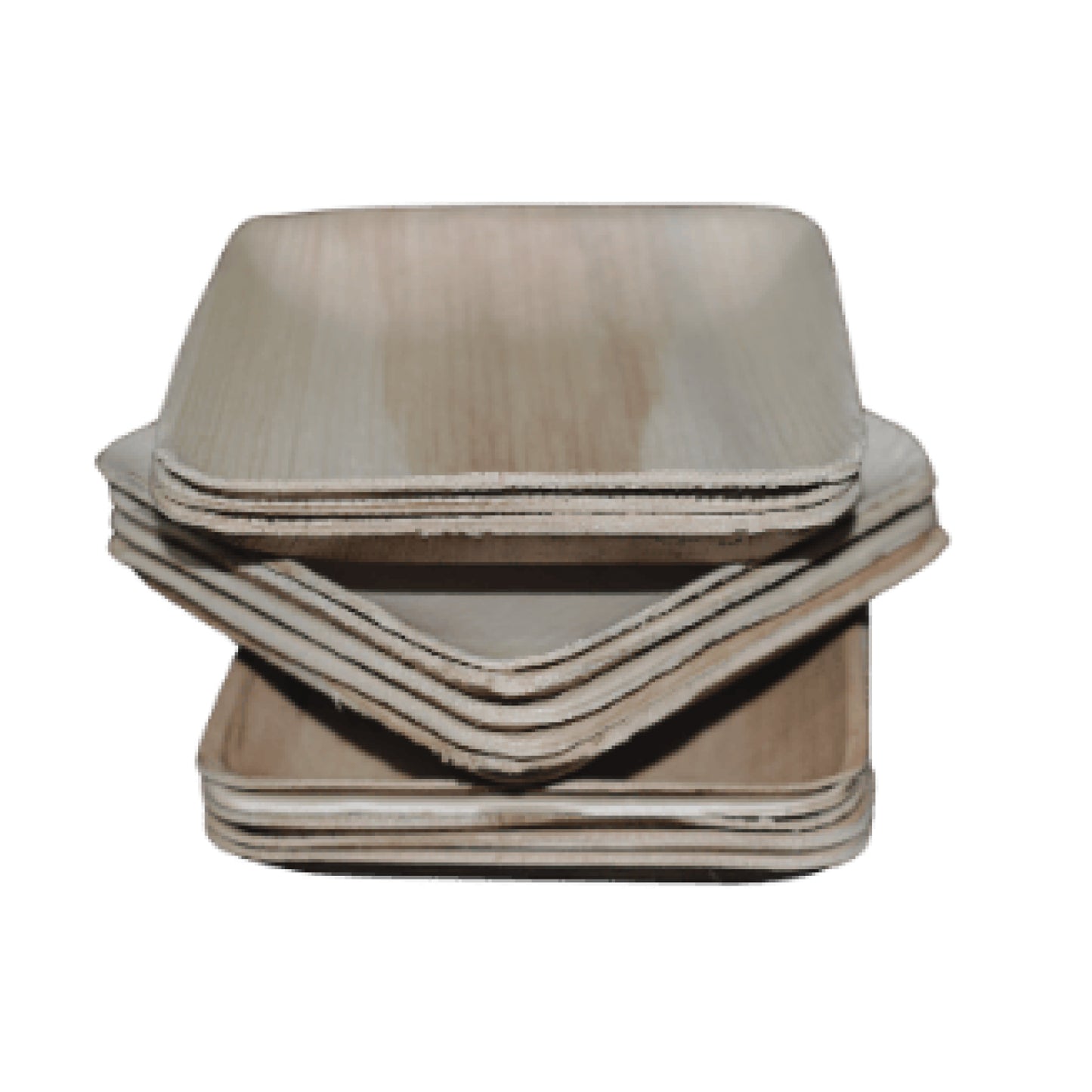 Areca 4 inch Square Ribless plate