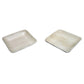 Areca 4 inch Square Ribless plate