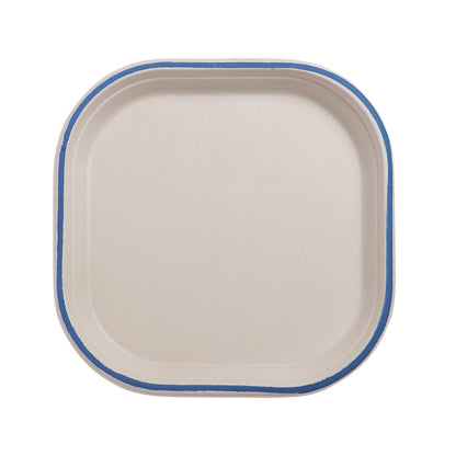 Taarey 10 inch square eco-friendly disposable dinner plate