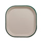 Taarey 10 inch square eco-friendly disposable dinner plate