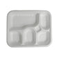 5 Compartment Meal Tray With Lid