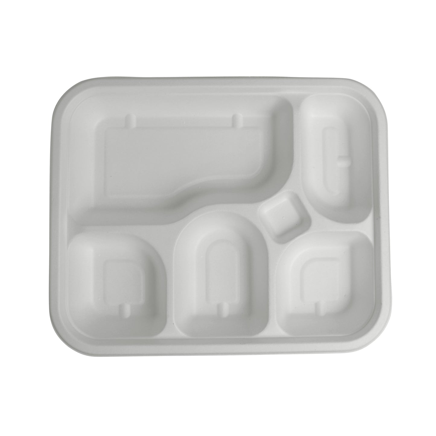 5 Compartment Meal Tray With Lid