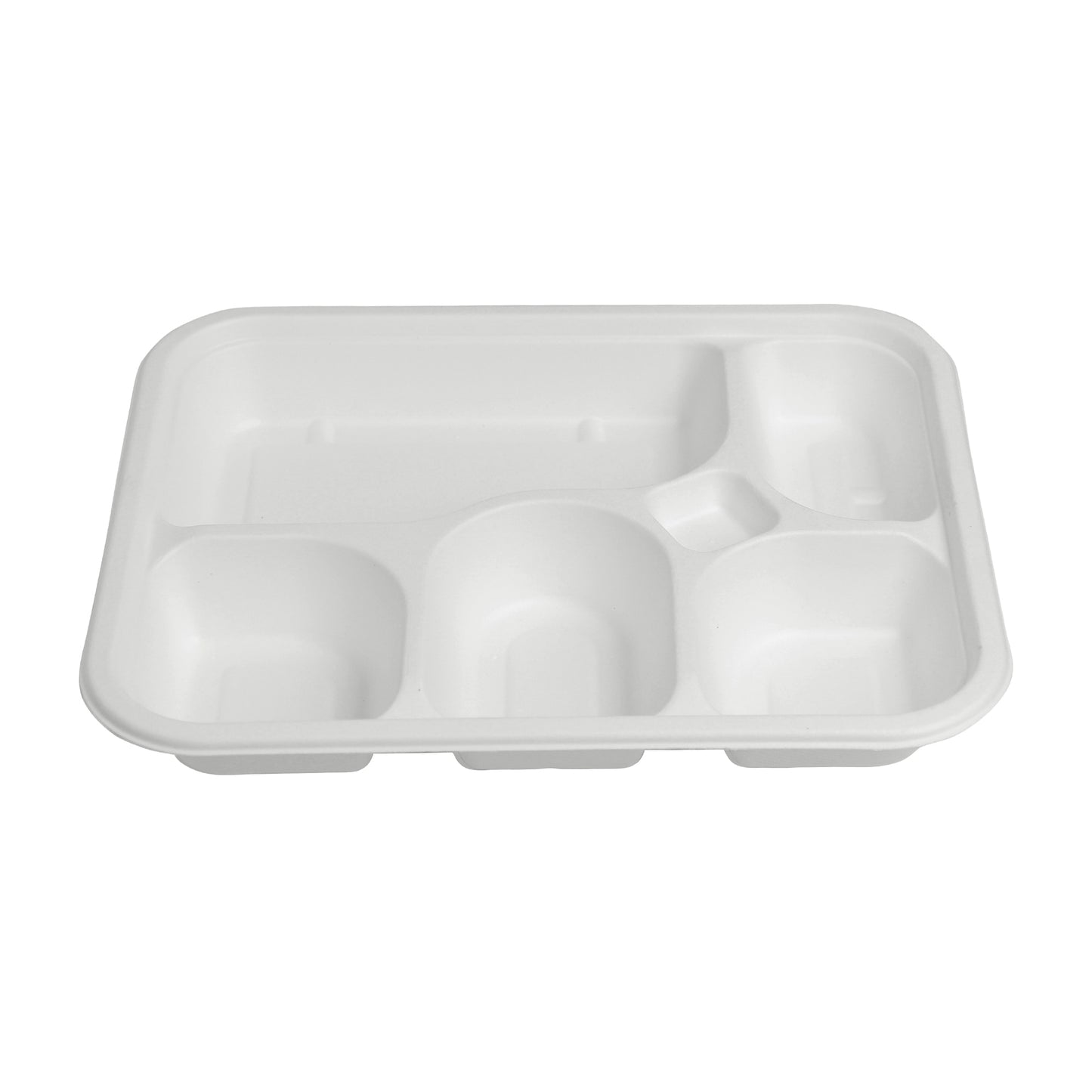 5 Compartment Meal Tray With Lid