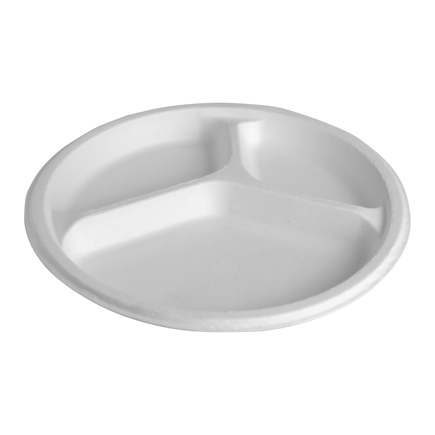 9 inch 3 Compartment Round Plate