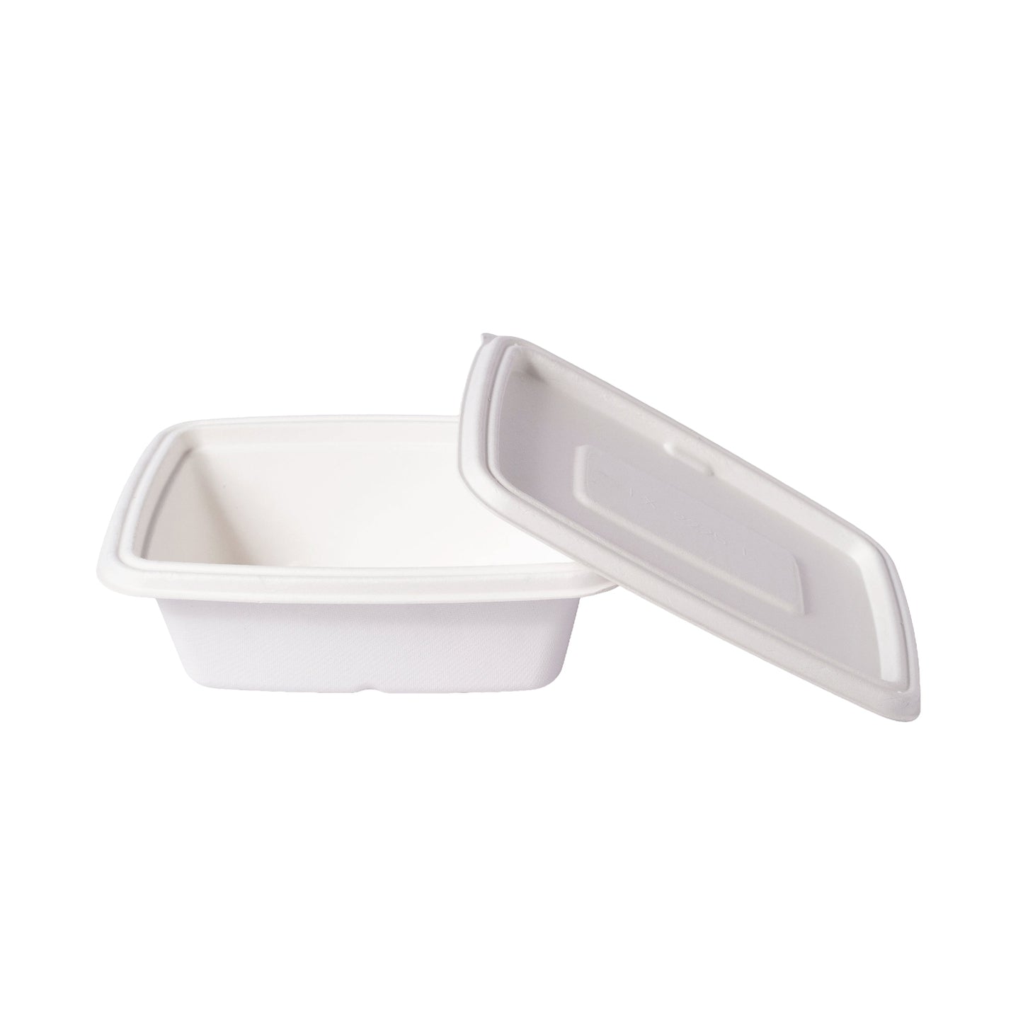 Rectangular Container 650 ml with Lid (White)