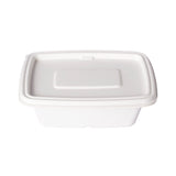 Rectangular Container 650 ml with Lid (White)