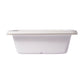 Rectangular Container 650 ml with Lid (White)