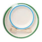 Taarey: Combo Pack of Multi Colour Large Plate, Small Plate and Wooden Spork