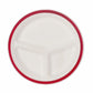 Taarey 10 inch 3-Compartment Round Plate
