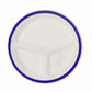 Taarey 10 inch 3-Compartment Round Plate