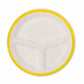 Taarey 10 inch 3-Compartment Round Plate